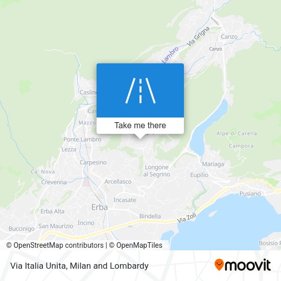 Via Italia Unita map