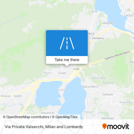 Via Privata Valsecchi map