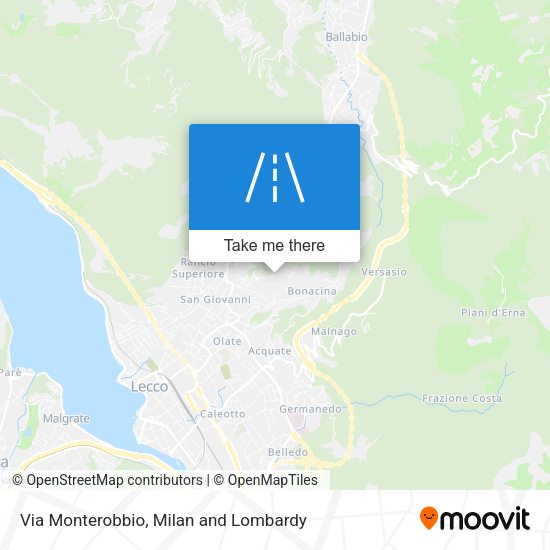 Via Monterobbio map