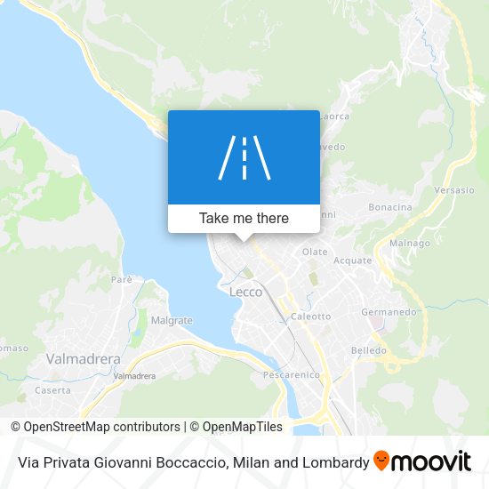 Via Privata Giovanni Boccaccio map