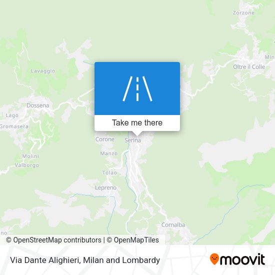 Via Dante Alighieri map