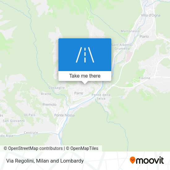 Via Regolini map