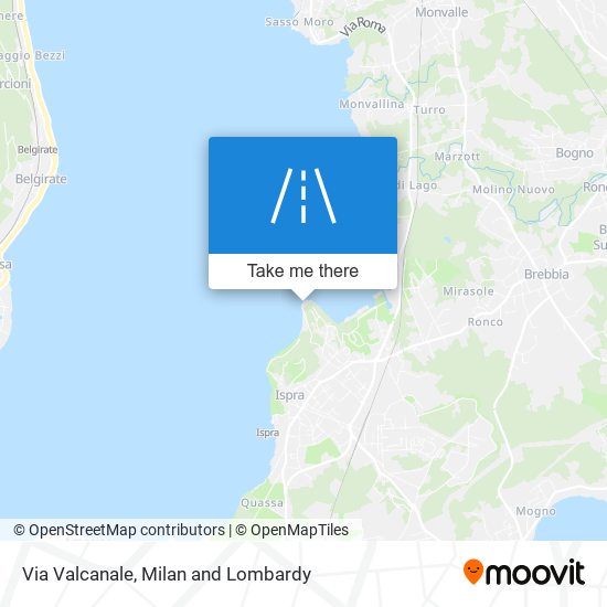 Via Valcanale map