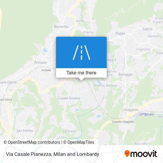 Via Casale Pianezza map