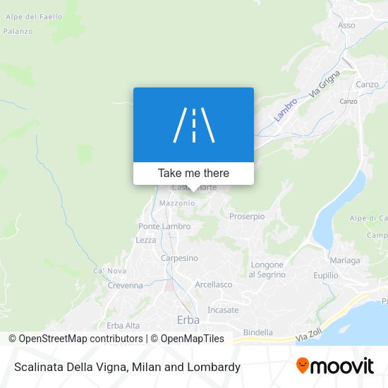 Scalinata Della Vigna map