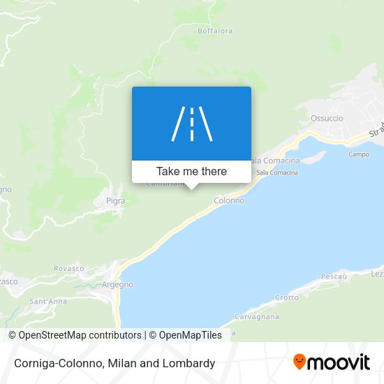 Corniga-Colonno map