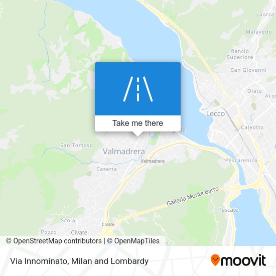 Via Innominato map