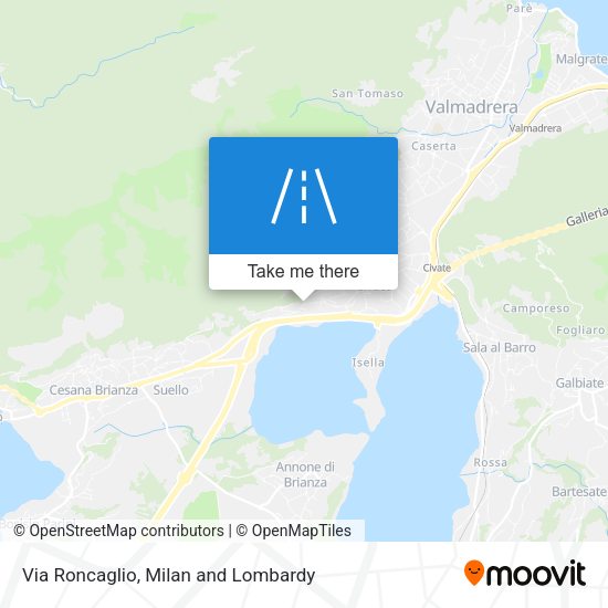 Via Roncaglio map