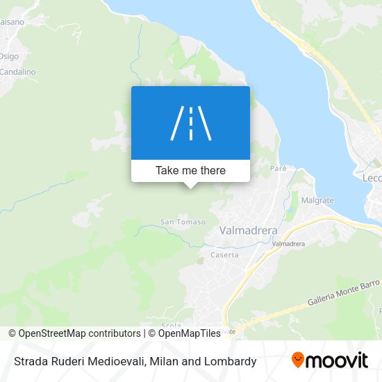 Strada Ruderi Medioevali map