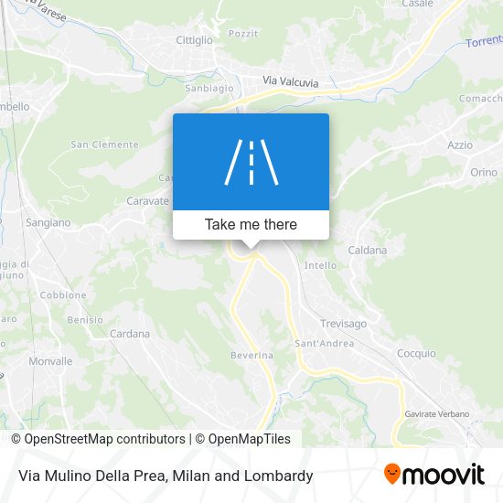 Via Mulino Della Prea map