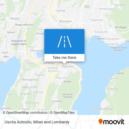 Uscita Autosilo map