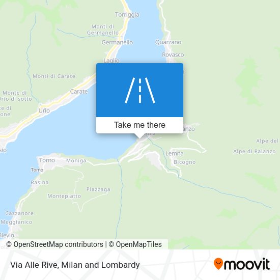 Via Alle Rive map