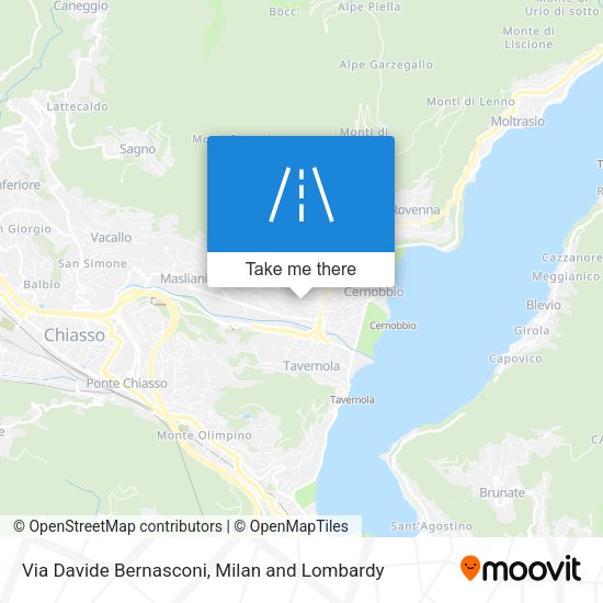 Via Davide Bernasconi map