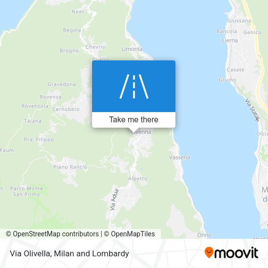 Via Olivella map