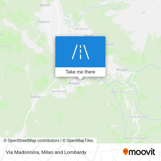 Via Madonnina map