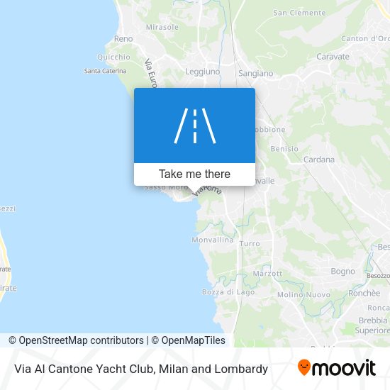 Via Al Cantone Yacht Club map