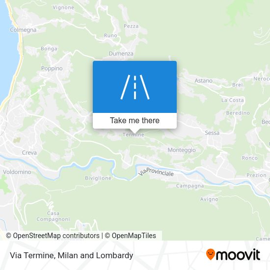 Via Termine map