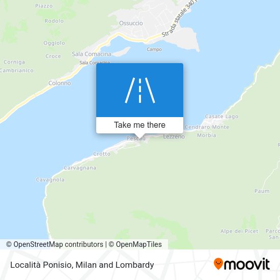 Località Ponisio map