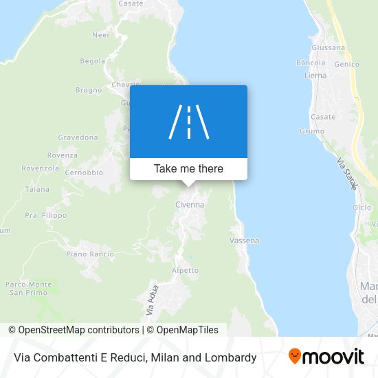 Via Combattenti E Reduci map