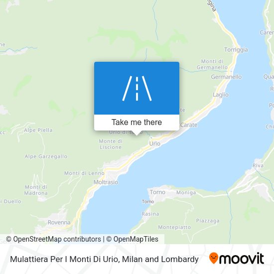 Mulattiera Per I Monti Di Urio map