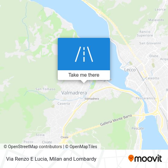 Via Renzo E Lucia map