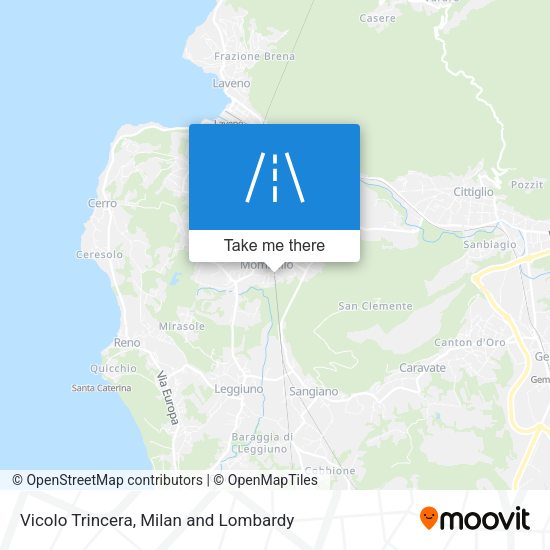 Vicolo Trincera map