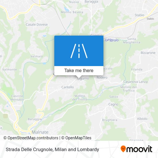 Strada Delle Crugnole map