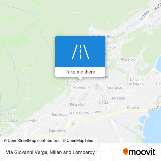Via Giovanni Verga map