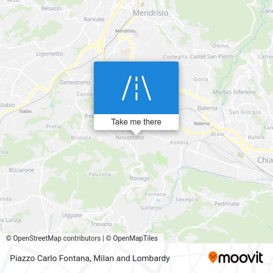 Piazzo Carlo Fontana map