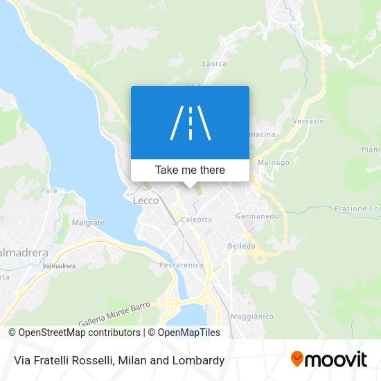 Via Fratelli Rosselli map
