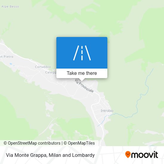 Via Monte Grappa map