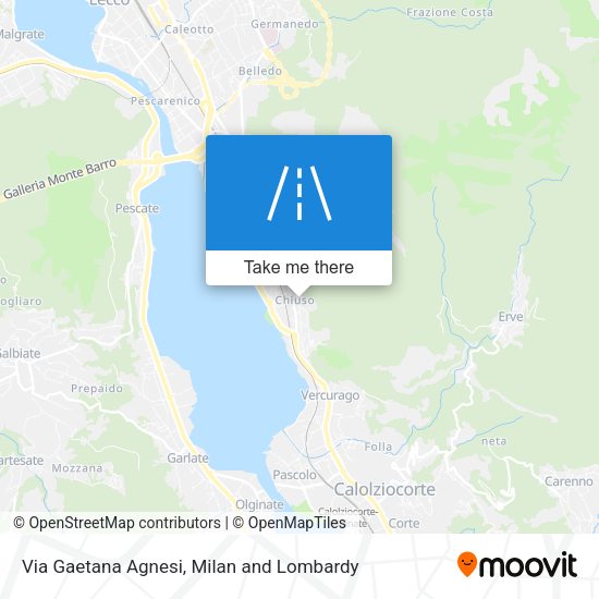 Via Gaetana Agnesi map