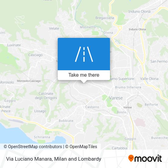 Via Luciano Manara map