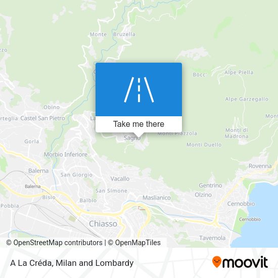 A La Créda map