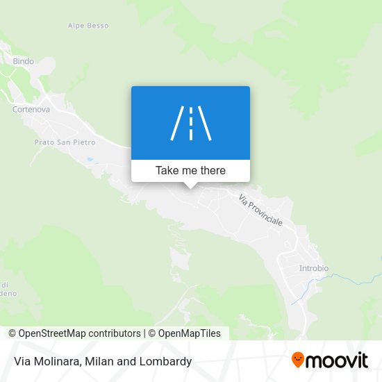 Via Molinara map