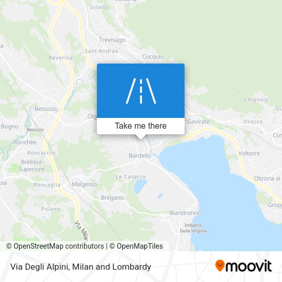 Via Degli Alpini map