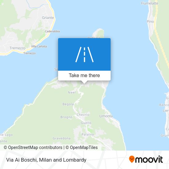 Via Ai Boschi map