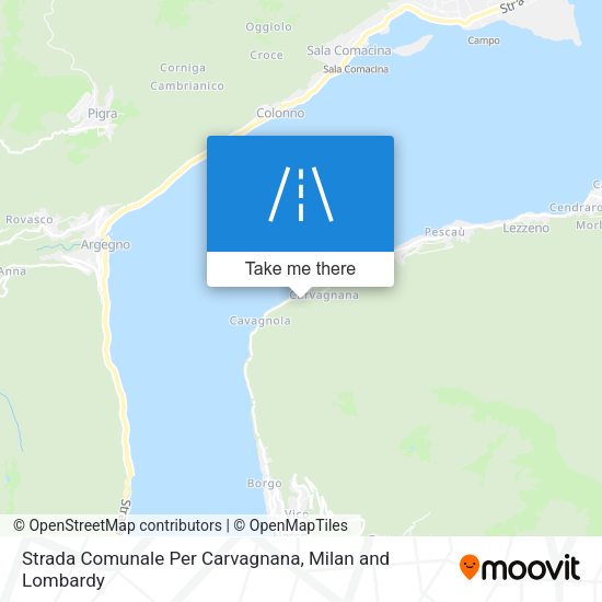 Strada Comunale Per Carvagnana map