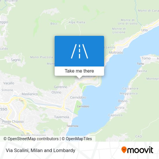 Via Scalini map