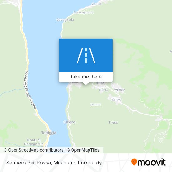Sentiero Per Possa map