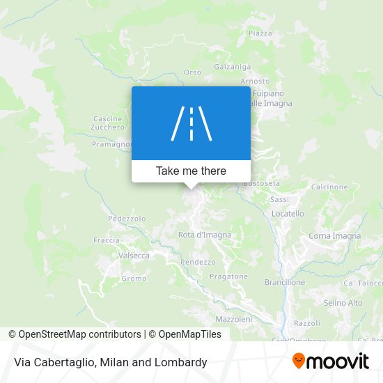 Via Cabertaglio map