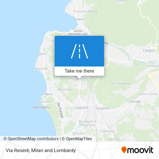 Via Reseré map