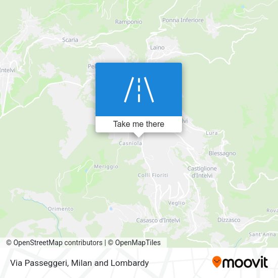 Via Passeggeri map
