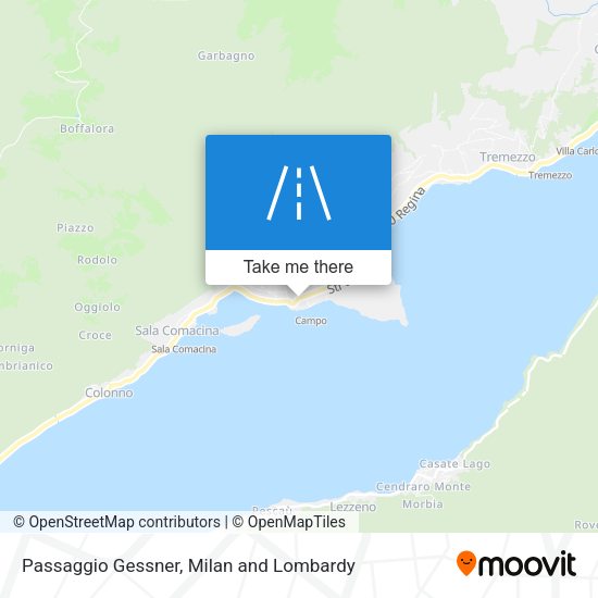Passaggio Gessner map