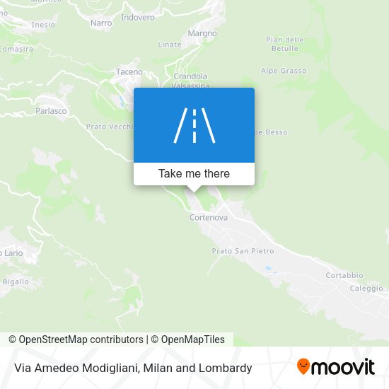 Via Amedeo Modigliani map