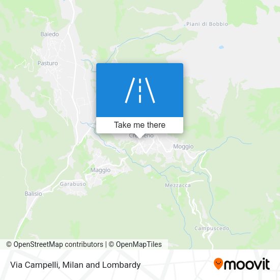 Via Campelli map