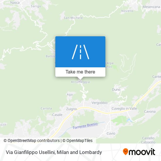 Via Gianfilippo Usellini map