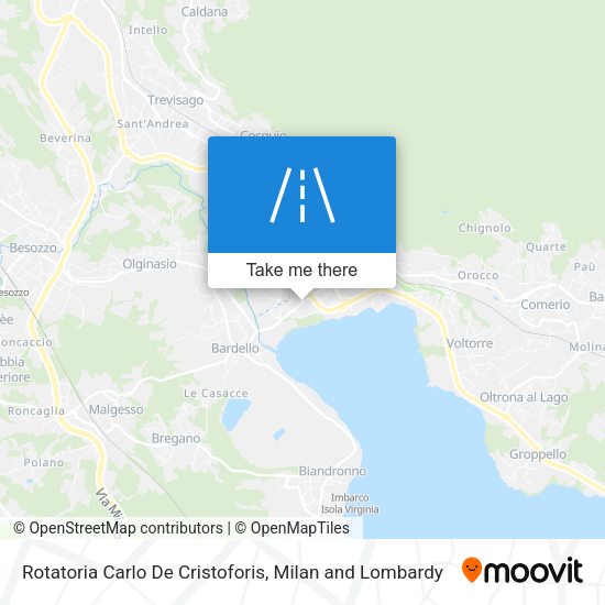Rotatoria Carlo De Cristoforis map