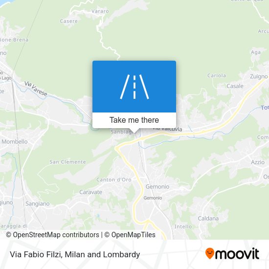 Via Fabio Filzi map