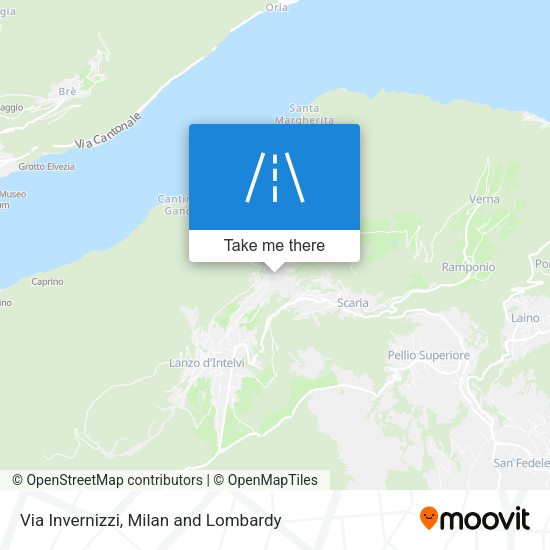 Via Invernizzi map